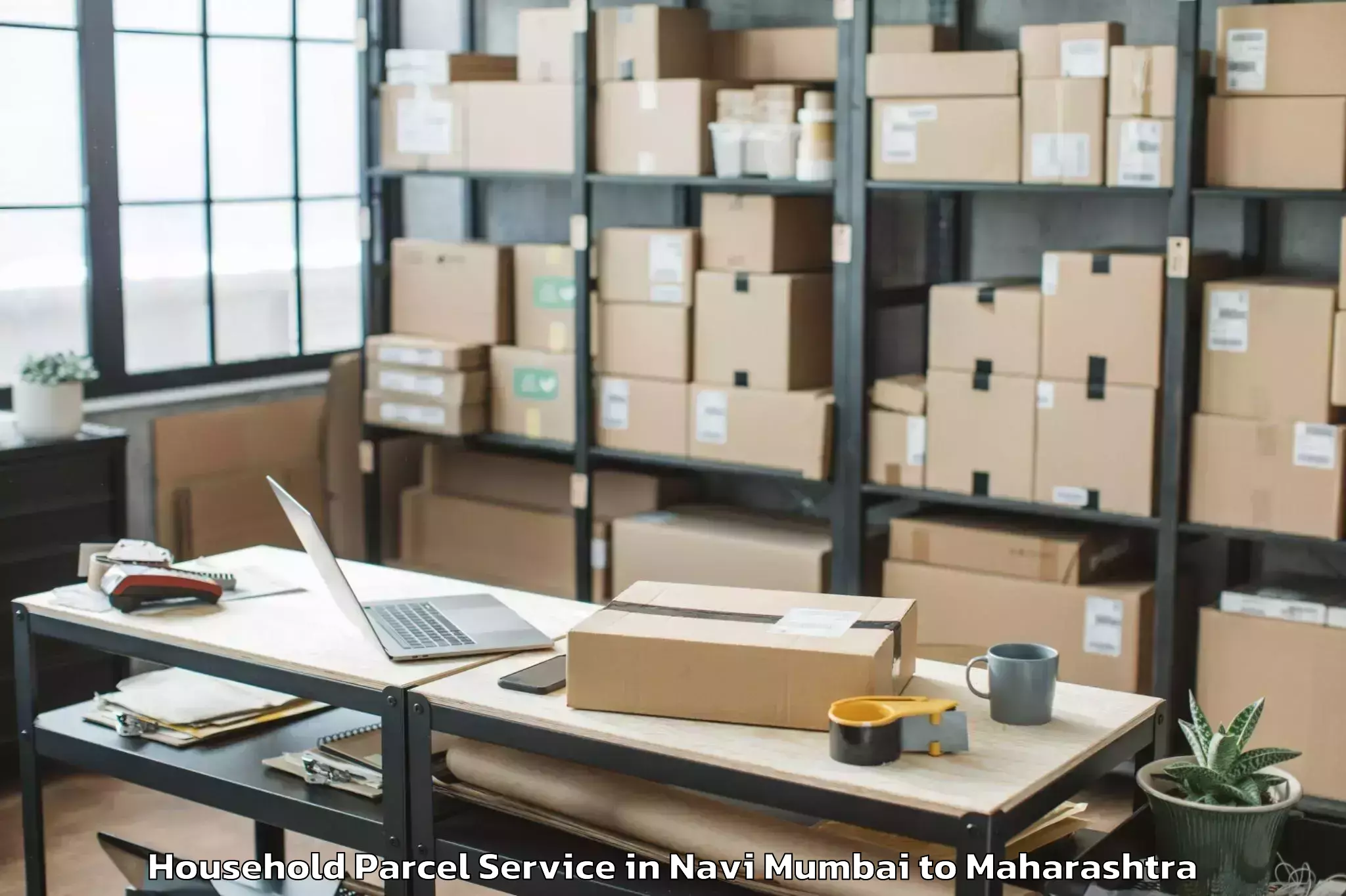 Easy Navi Mumbai to Paranda Household Parcel Booking